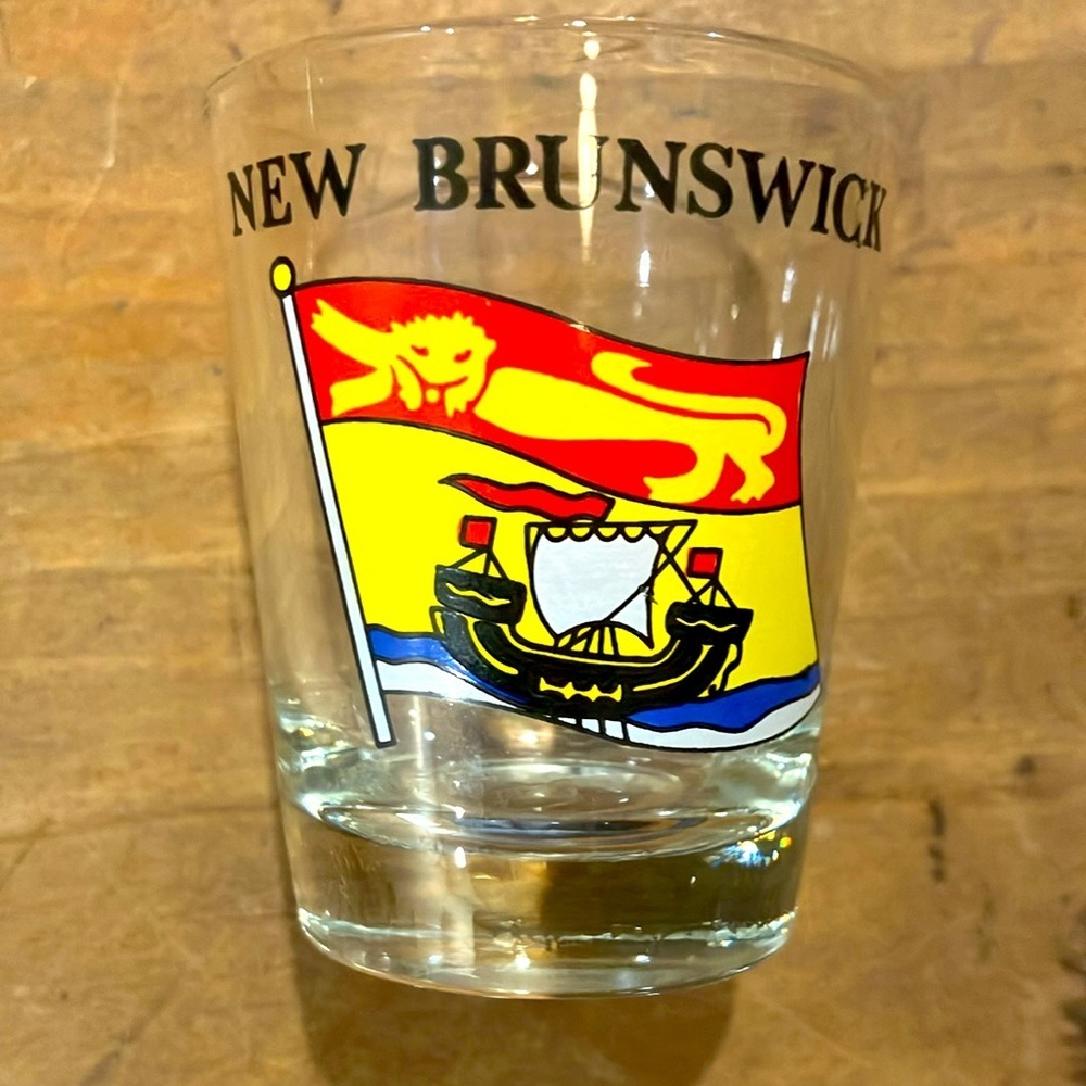 Collectible New Brunswick Provincial Flag Canada  Shot Glass